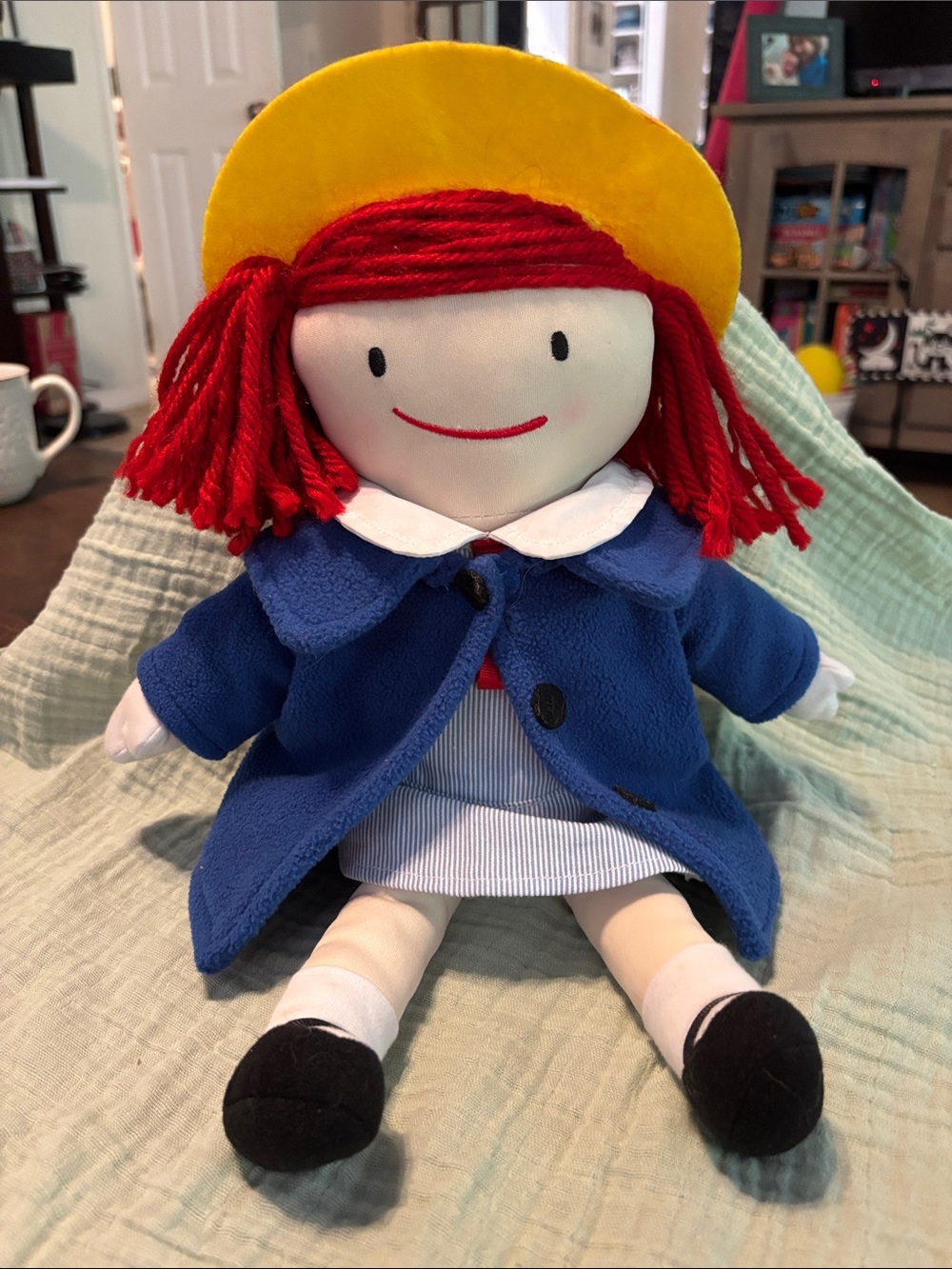 Madeleine  15 inch. 2013 (Yellow Hat and Blue Coat - Plush Kids Toy)